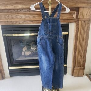 Request girls or Unisex vintage Size 8 Bib Overalls Denim Jeans Adjustable Snap